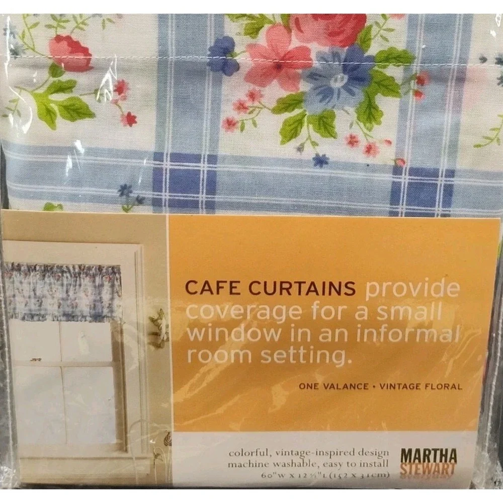 Set-2 Cafe Window Curtains Martha Stewart 60